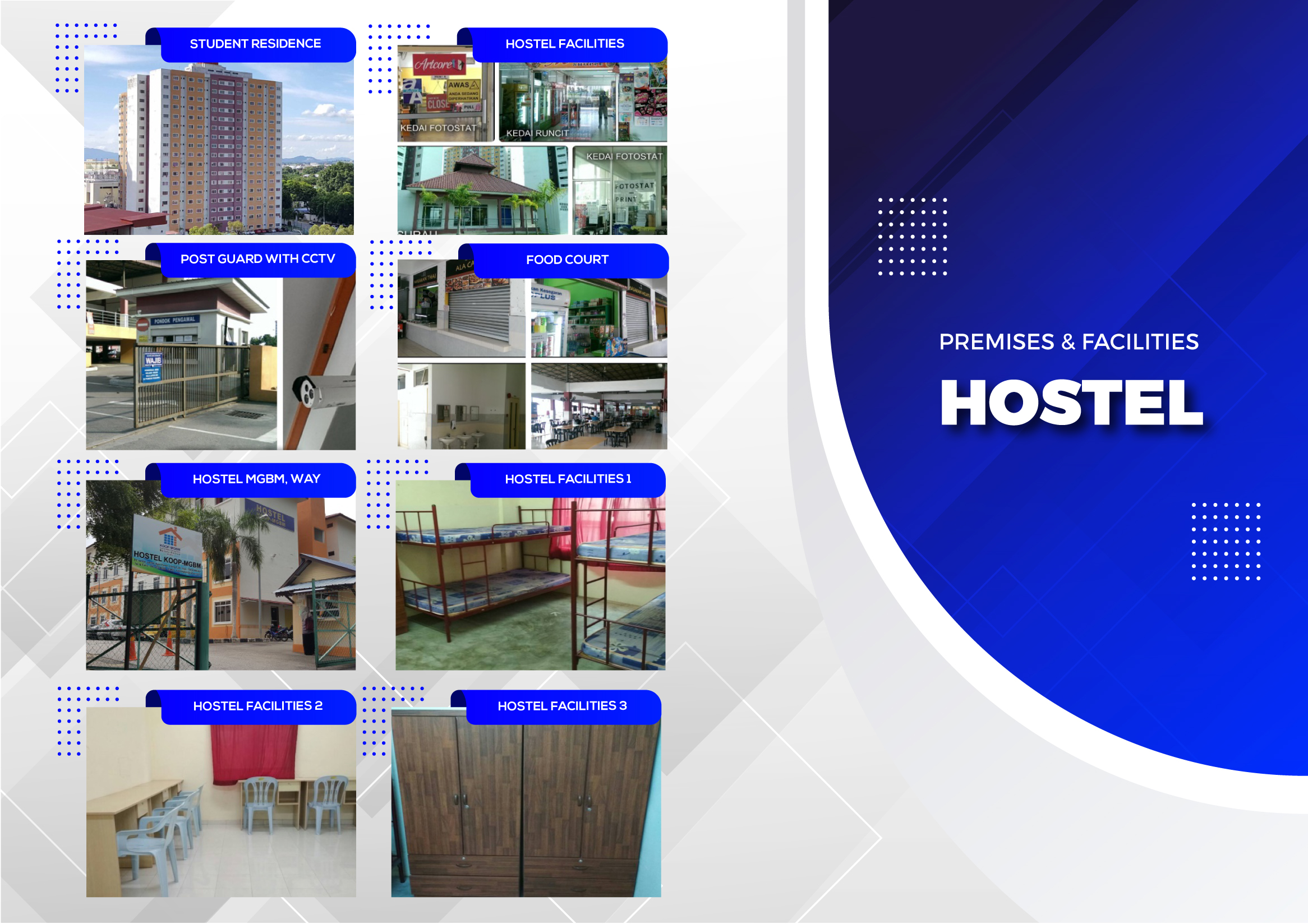 Kemudahan hostel MiCoST
